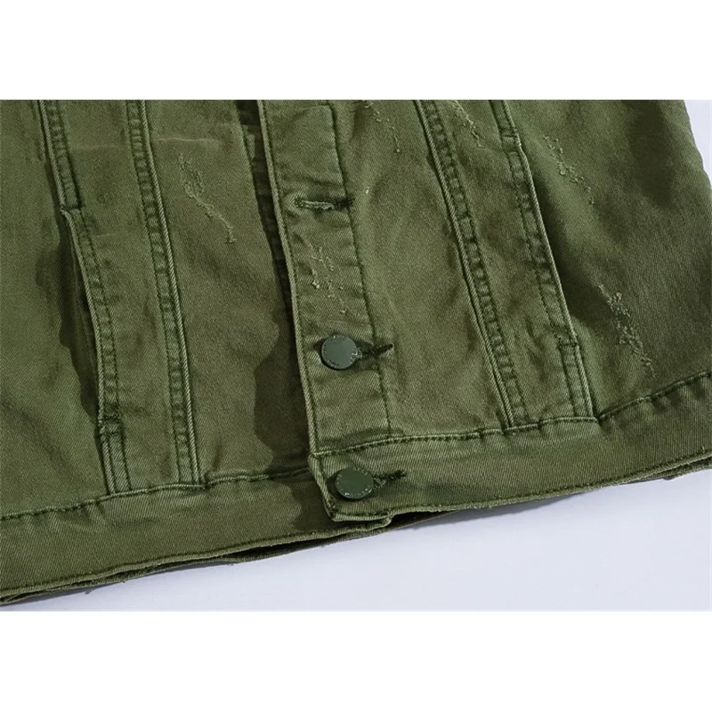 

New men's jeans vest men's jeans vest army green jeans vest top