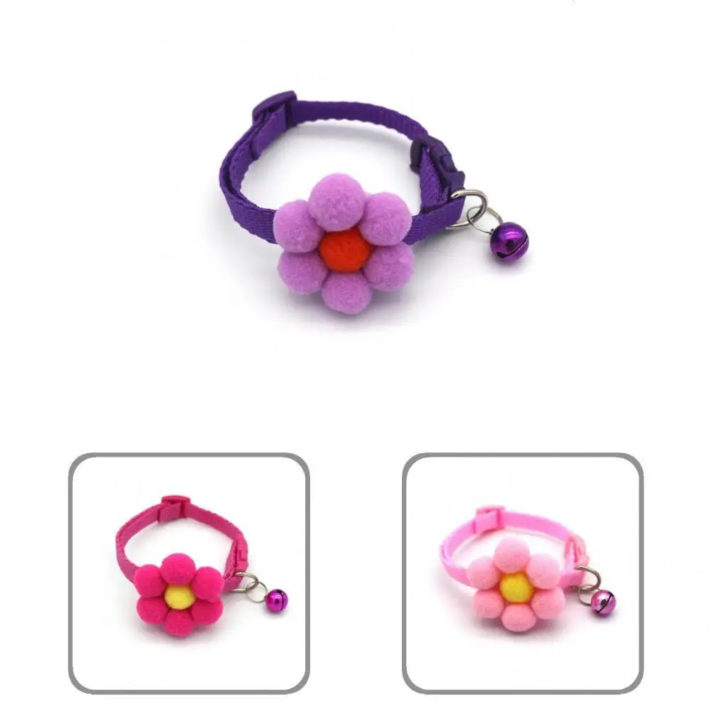 

Полезный цветочный ошейник для домашних животных с кольцом, ПП хлопковый цветочный ошейник для собаки, не выцветает для фестиваля