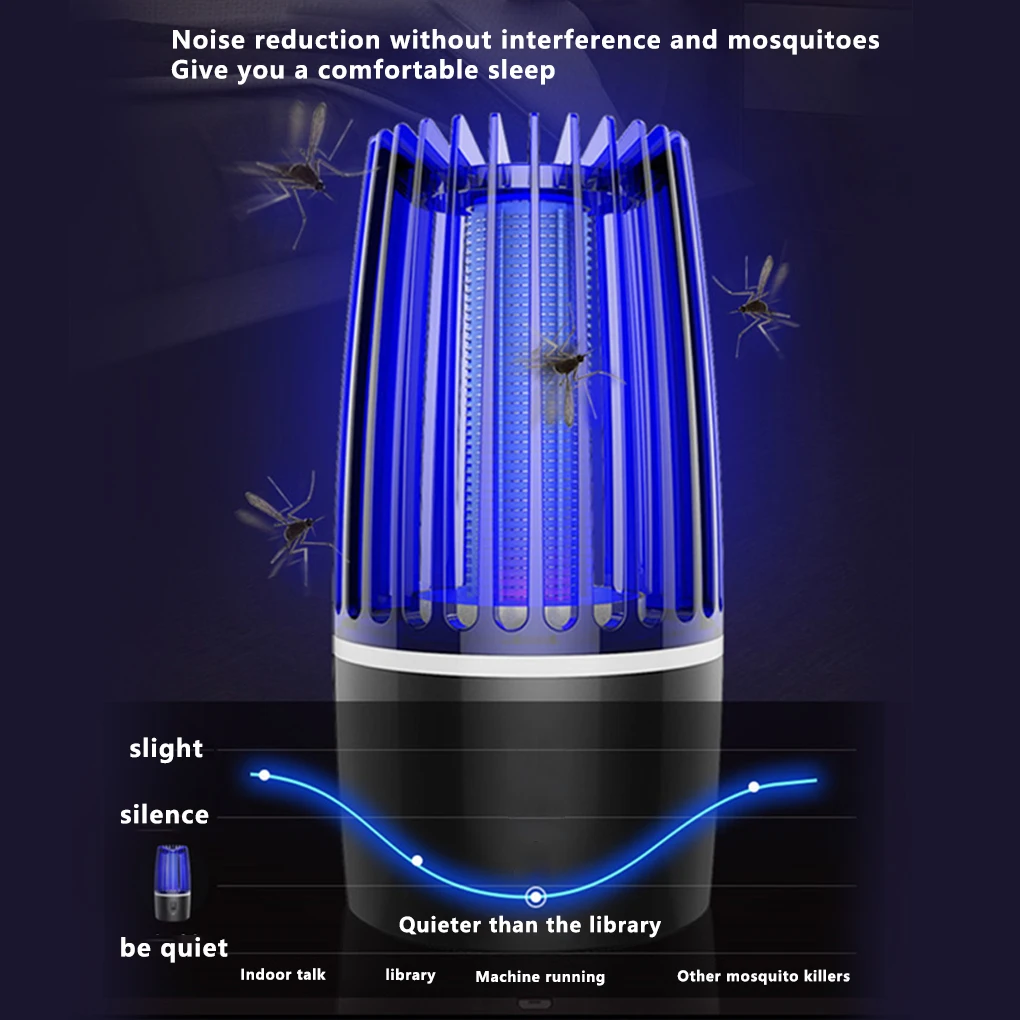 

Mosquito Killer Radiationless Mute Rechargeable Mosquito Repellent Practical Electronics Insect Repeller Insect Killer with USB