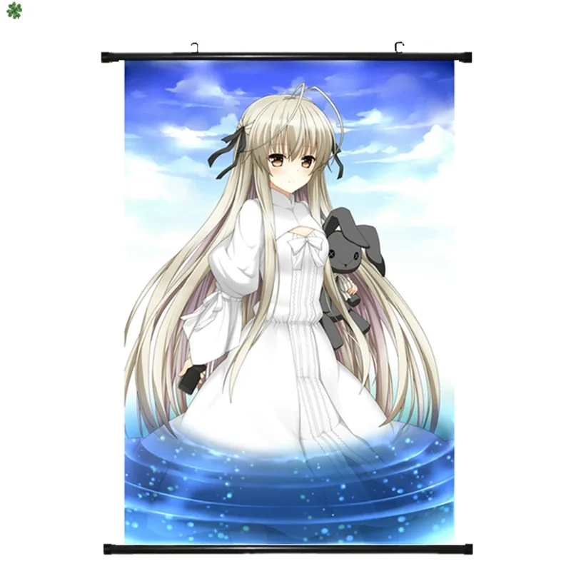 Japanese Decorative Picture Anime Yosuga no Sora Nao Yorihime & Kasugano Kazuha Migiwa Home Decor Wall Scroll Poster | Дом и сад