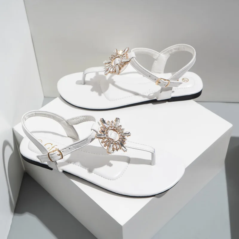 

Ladies Sunflower Metal Flip Flat Women's Sandals New Casual Women's Shoes Sandals for Women