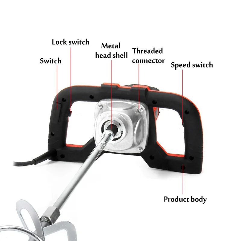 

220V Electric Handheld Paint Cement Mortar Mixer Machine