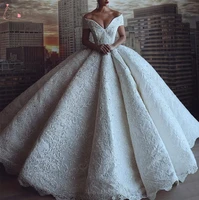 hot robe de mariee luxurious v neck wedding dresses lace custom made bridal gowns vestido de novia sirena off shoulder
