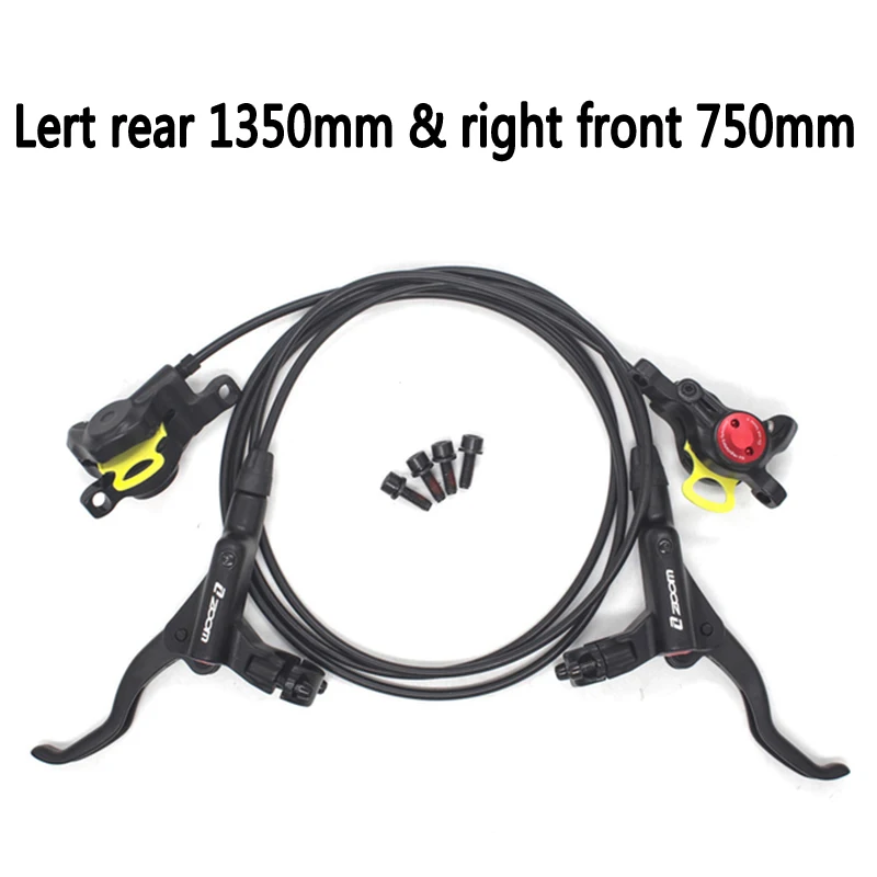 

ZOOM HB 875 Hydraulic Brake Lever Front 800/ Rear 1400 mm for Mountain MTB Bicycle Disc Brake clamp Brake pads hot selling