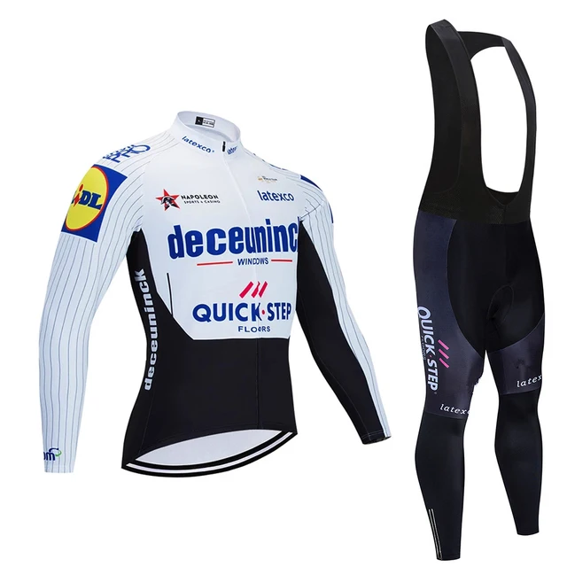 

Quick Step Велоспорт Джерси комплект мужской командный горный велосипед Велоспорт Панталоны велосипедная спортивная одежда с длинным рукавом ...