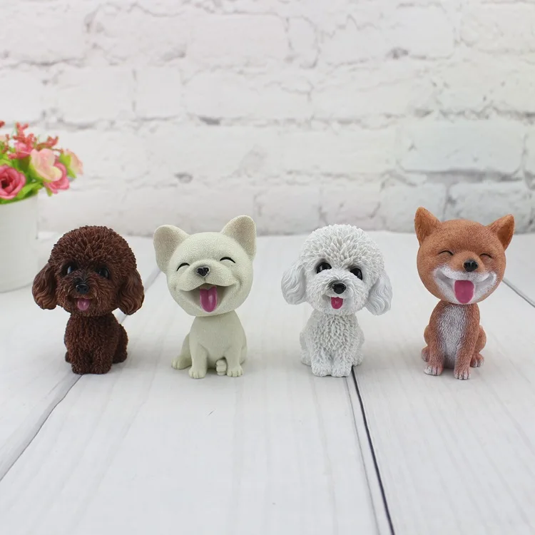 Полимерная статуя милого померанского шнауцера 2019 милая плюшевая собака