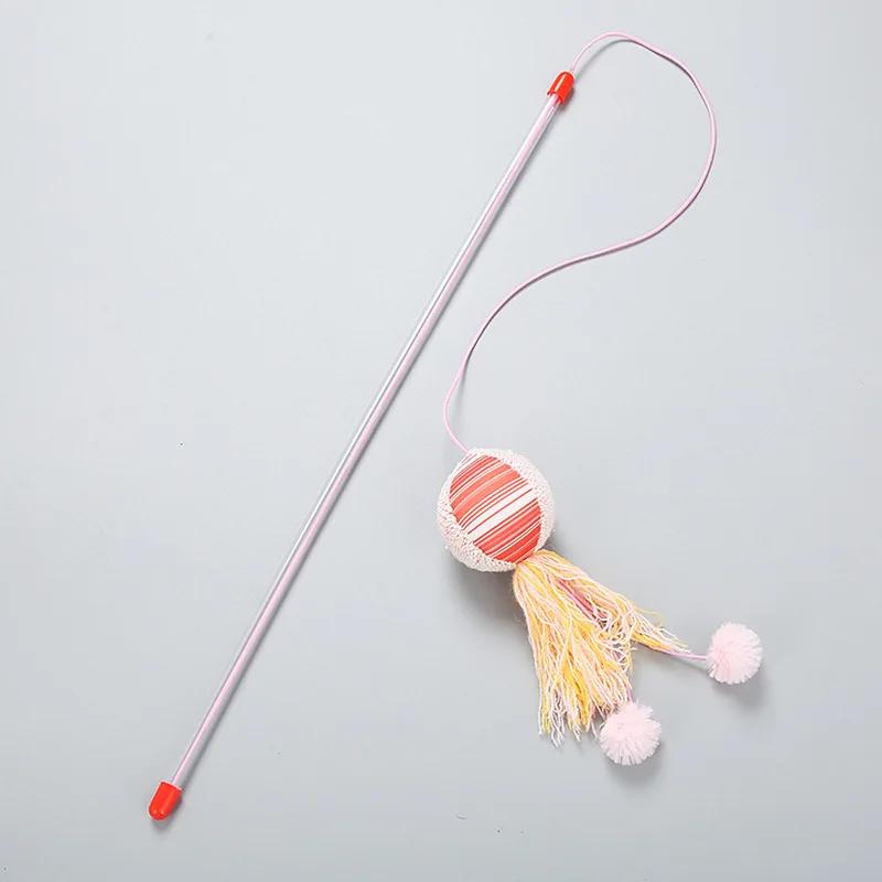 Игрушка для домашних животных кошек эластичный плюшевый мяч плюшевая бабочка