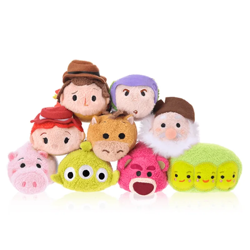 New Alien Hamm Bullseye Peas-in-a-pod Lotso Mini Plush Smartphone Cleaner Kids Stuffed Toys For Children Gifts