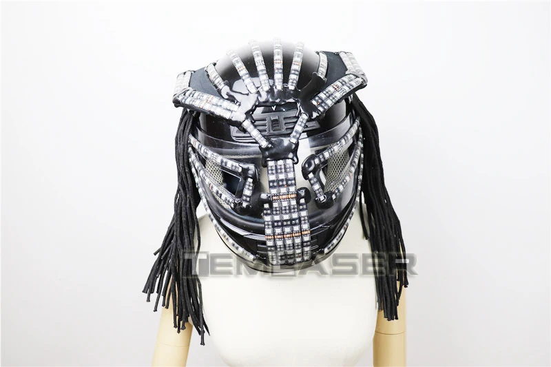 LED шлем певица сценическое платье наряды Броня светящаяся маска для лица шляпа