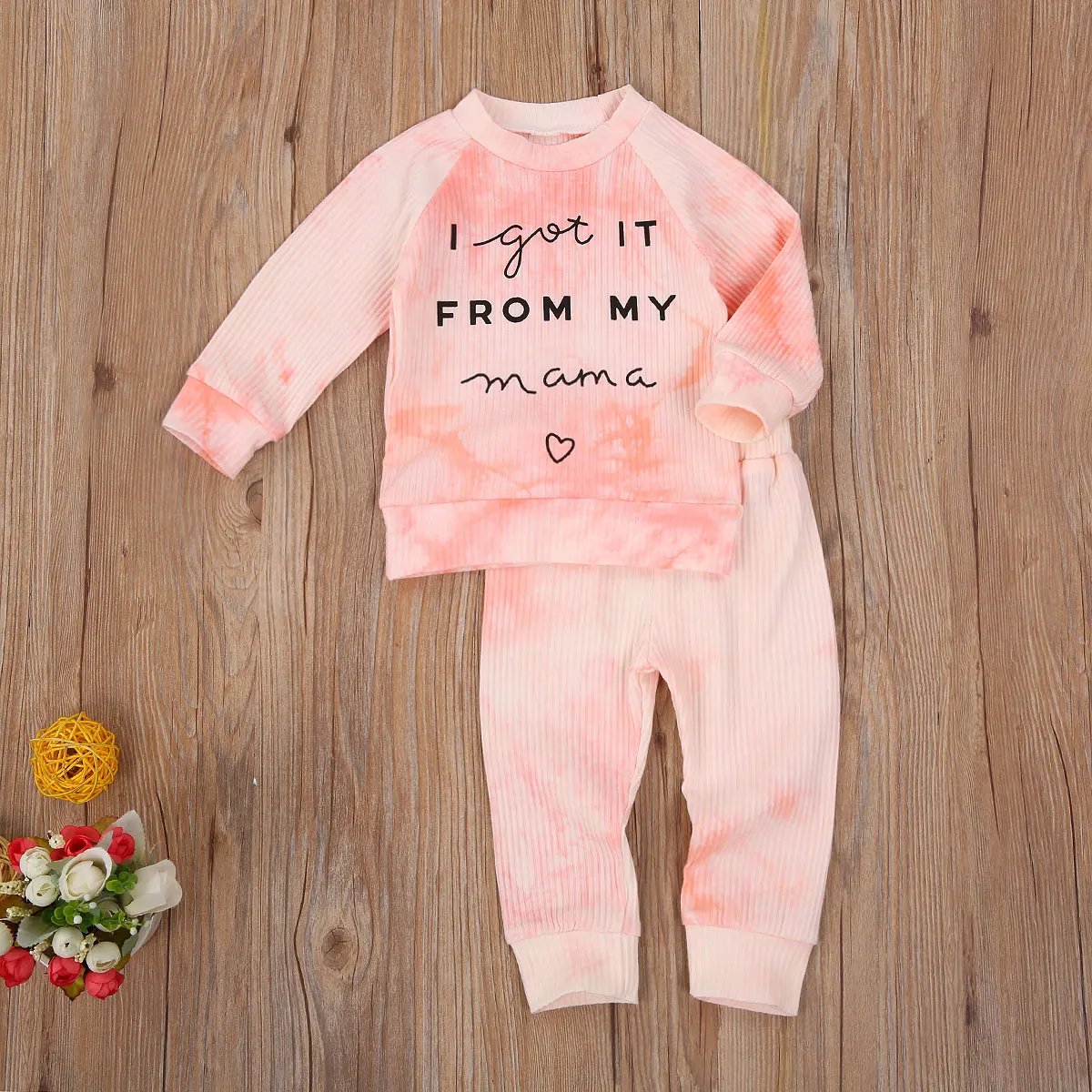 

Baby Kids Spring Autumn Clothes Newborn Infant Boy Girl Letter Print Long Sleeve T Shirt Tops+Pants Outfits 2Pcs Clothing Set