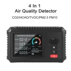 4 в 1 измеритель Co2 Монитор качества воздуха датчик CO2 портативный мини-детектор для TVOC HCHO PM2.5 PM10 домашний уличный домашний тестер