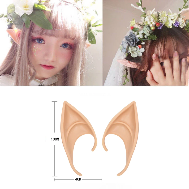 Halloween Elf Ears Vampire Teeth Fangs Cat Ear Headband Soft Angel Cosplay Masquerade Props Costume Party Decor Kids Adult Toys | Игрушки и