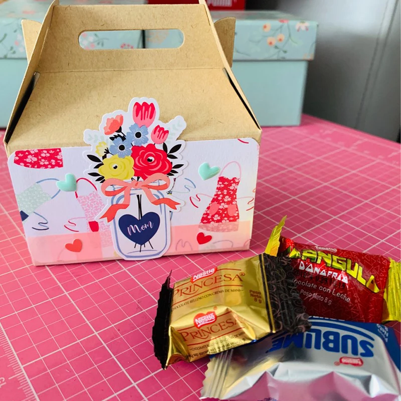 Конфетная коробка форменная резка штампы тиснение шаблон формы Скрапбукинг