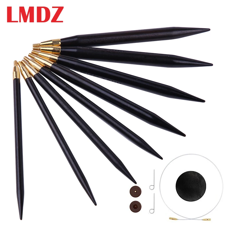 

LMDZ 1Pcs High Quality Sandalwood Circular Knitting Needles Sweater Weaving Tools Wool Cotton Yarn DIY Knit Accessories