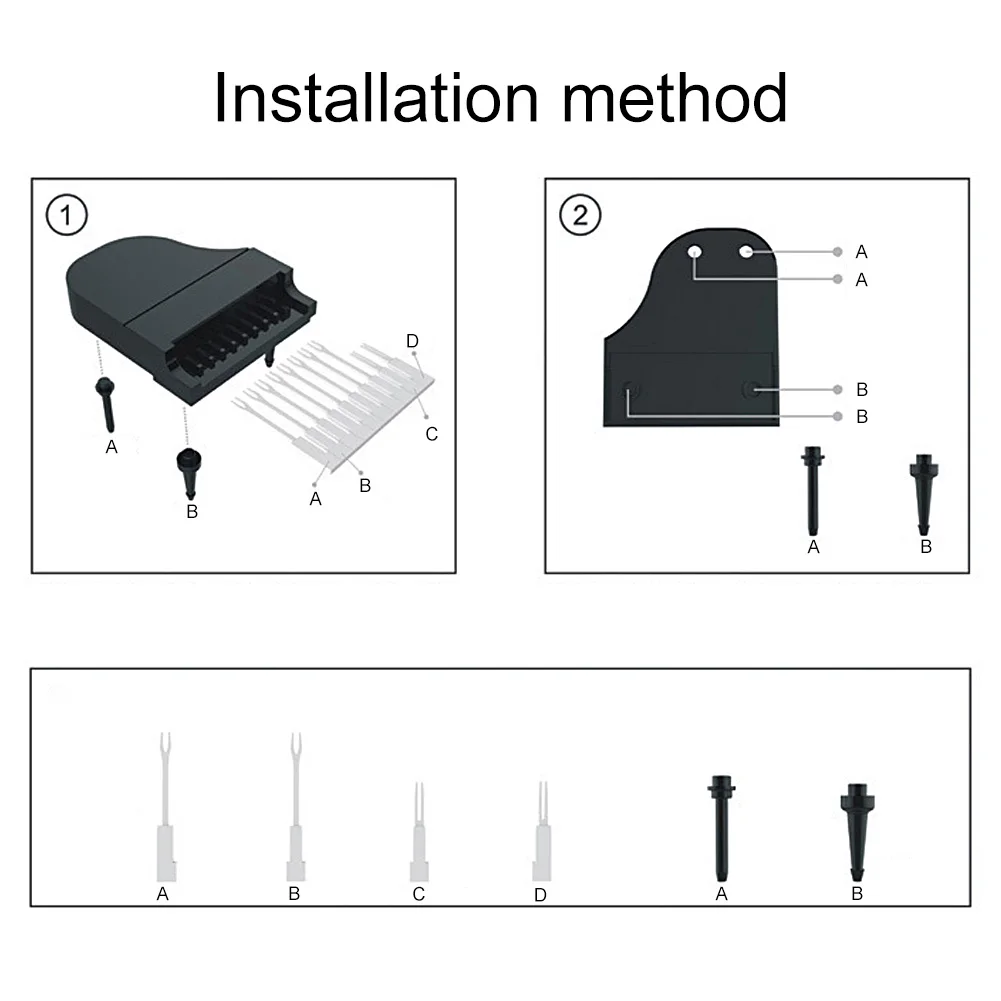 Оригинальная клавиатура для пианино вилка фруктов пластиковая торта кухонные