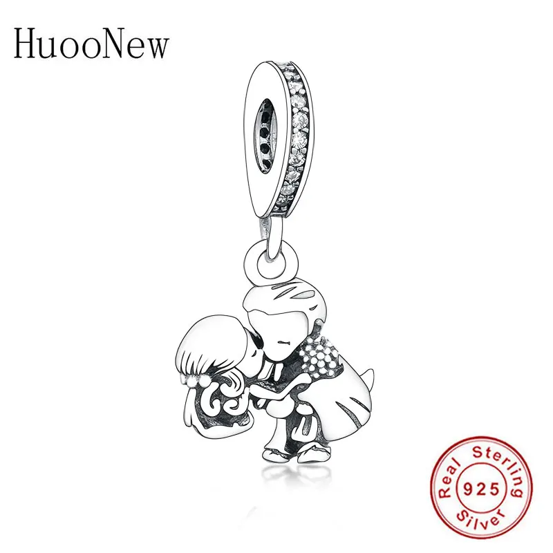 

Fit Original Brand Charm Bracelet 925 Silver Boy Girl Kiss Wedding Bead Making For Women Man Dangle Making Love Berloque 2020