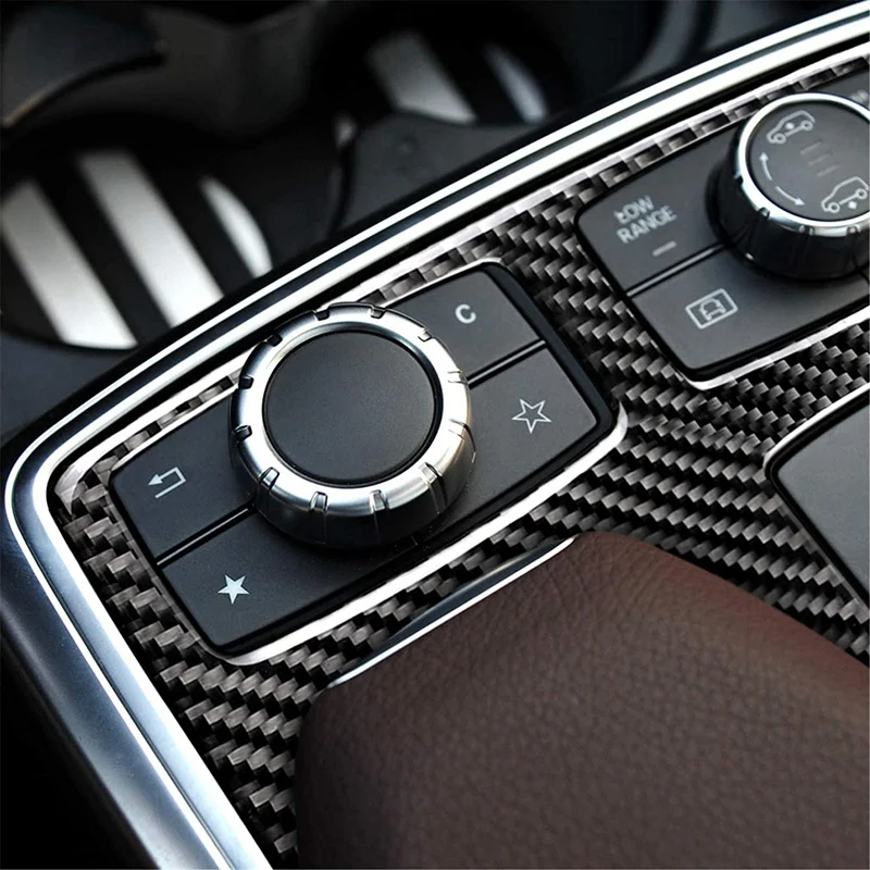 Декоративная крышка для центральной консоли из углепластика рамка держателя