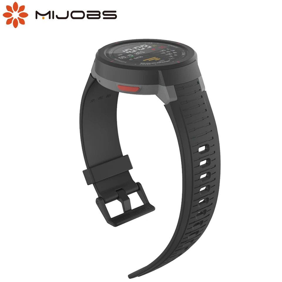 Силиконовый ремешок Mijobs для умных часов Xiaomi Huami Amazfit Verge сменные силиконовые
