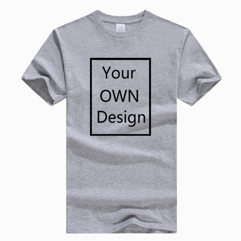 Хлопковая футболка с логотипом/изображением на заказ для мужчин и женщин