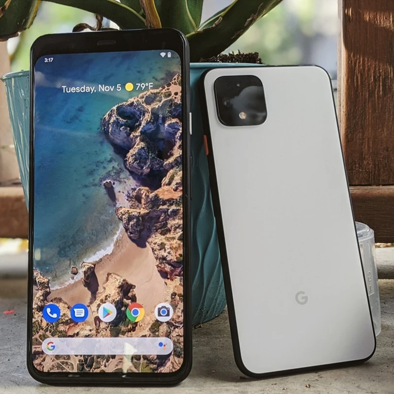 Фото4 - Разблокированный смартфон Google Pixel 4 4XL, версия для США, мобильный телефон 5,7 дюйма и 6,3 дюйма, 6 ГБ ОЗУ, 64 ГБ и 128 Гб ПЗУ, 16 Мп, Восьмиядерный процес...