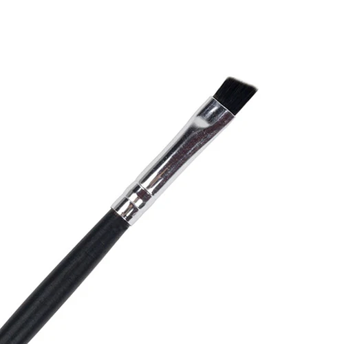 

1Pc Makeup Brush Travel Portable Cosmetic Brushes Black Angled Firm Tip Eyebrow Eyeliner Lip Brush Makeup Cosmetic Tool