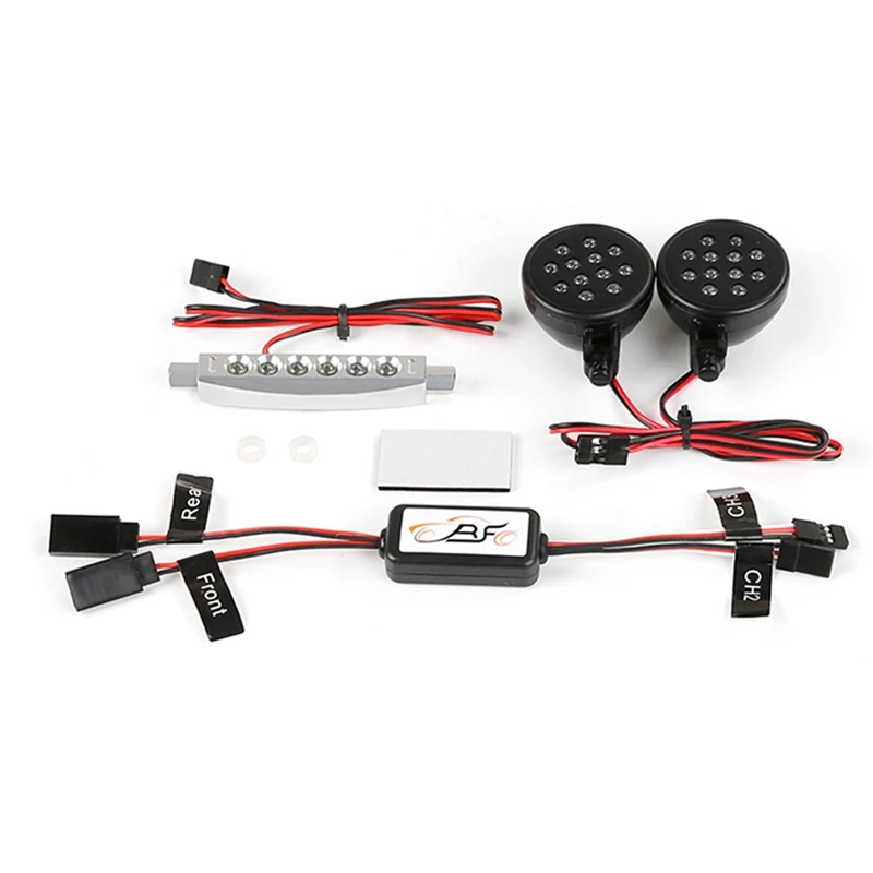 

1/5 Rc Car Parts Front Lamp and Metal Rear Light and Car Light Controller for Hpi Rovan Km Baja 5B