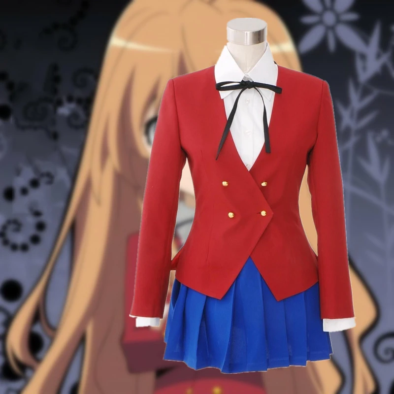 

Japan Anime Dragon X Tiger Toradora Aisaka Taiga Cosplay School Uniform Costume Halloween cosplay costumes
