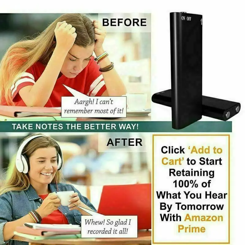 Миниатюрный цифровой аудио-рекордер USB-ручка с голосовой активацией MP3-плеер 8/16/32