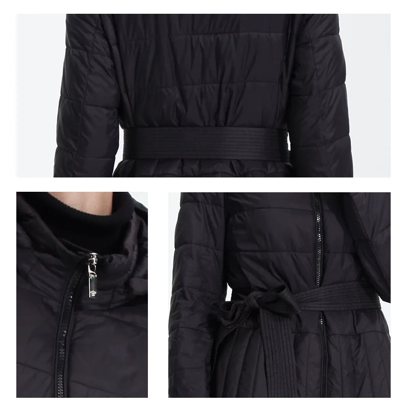 Женская хлопковая куртка ветрозащитная парка тонкое длинное пальто женская
