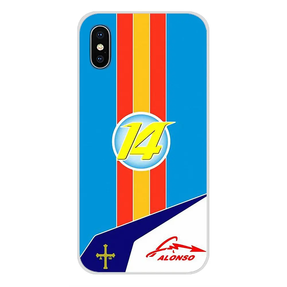 Fernando Alonso racing Transparent Soft Shell Cover For Samsung Galaxy S3 S4 S5 Mini S6 S7 Edge S8 S9 S10 Lite Plus Note 4 5 8 9 | Мобильные