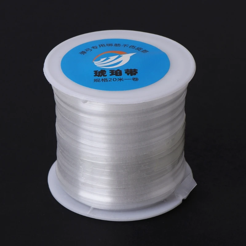 

2021 Top 1 Roll 20M Rubber Band Line String Wire Used For Hunting Slingshot Catapult Head