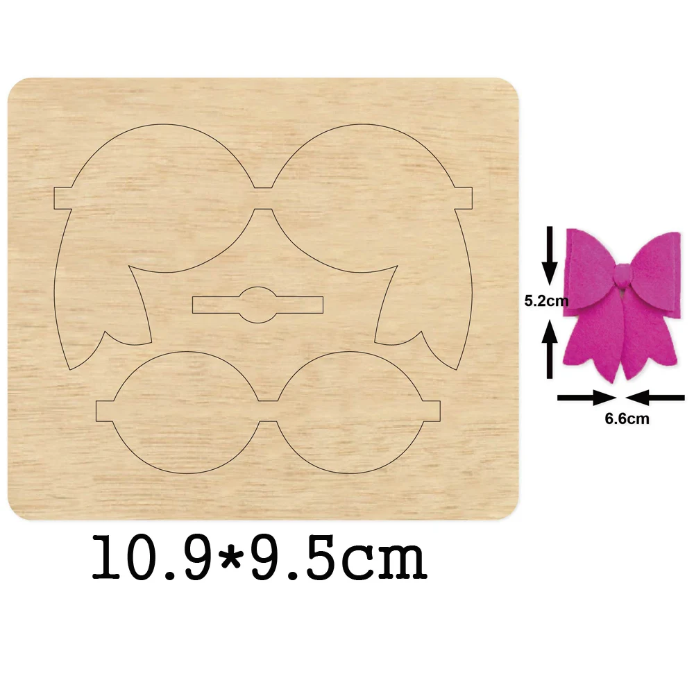 

Бант головной убор деревянная форма головная повязка деревянные штампы для DIY кожа ткань бумага ремесло подходит общие высечки машины на рынке