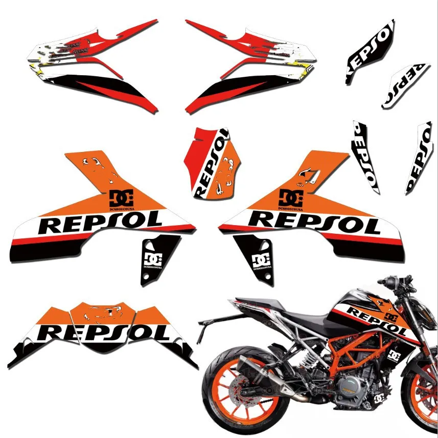 Полный набор графических комплекты наклеек фоны под заказ наклейки для уличного