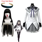 Костюм для косплея Akemi Homura Puella Magi Madoka Magica юбки и парики женские чулки шпильки аксессуары