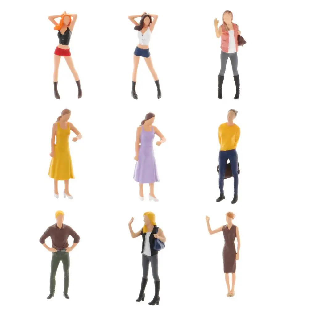 Масштаб 1:64 фигурки Диона уличной сцены полимерные куклы модель поезда