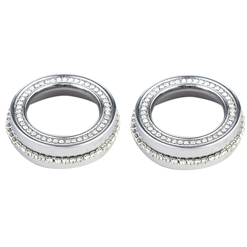 

Ac Control Button Climate Control Button Bling Crystal Accessory Interior Cover Compatible for Honda Civic