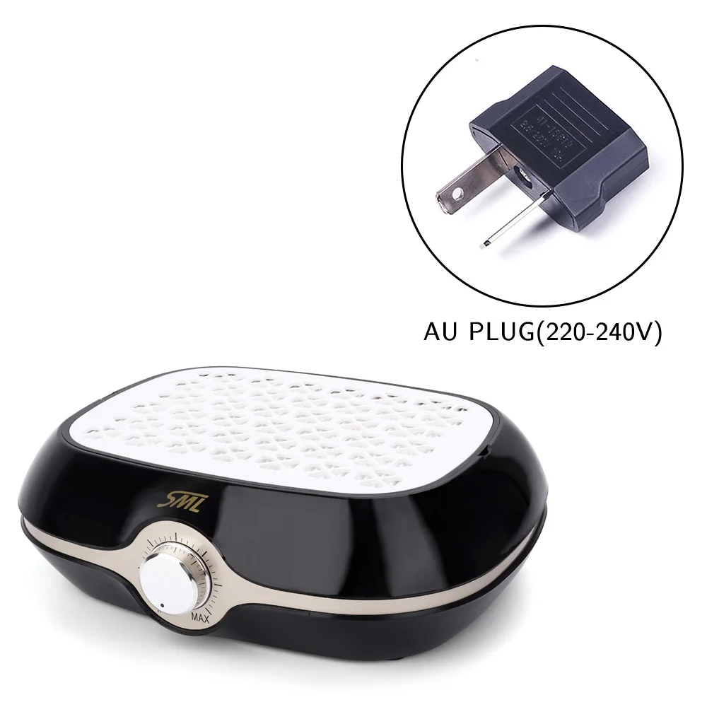 AU plug Deciniee 40 Вт гвоздь пылесборник вентилятор всасывающая машина вакуумный Электрический гвоздь пыль всасывания Маникюр пылесборник машина для салона - Цвет: AU plug