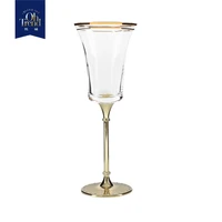 phnom penh goblet glass goblet gold rose gold metal base goblet red wine goblet horn cup