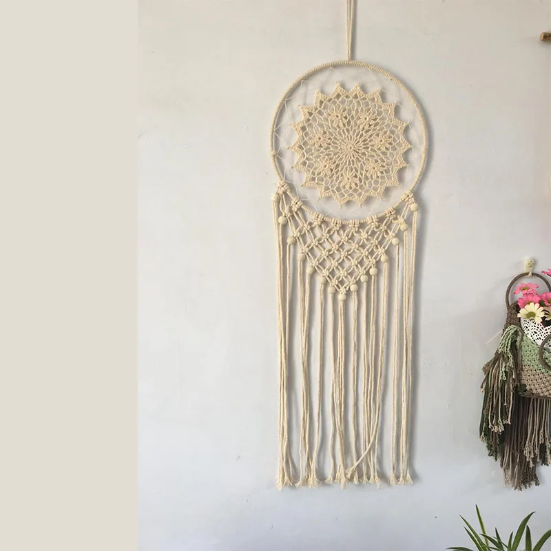 Прямая поставка в скандинавском стиле ручной работы макраме настенный хлопковый