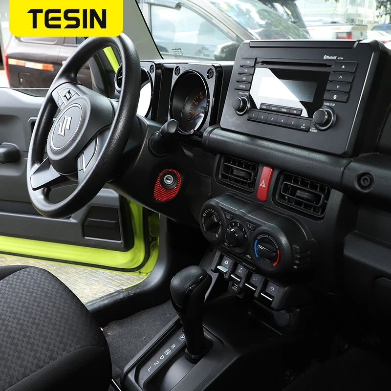 

Interior Mouldings For Suzuki Jimny 2020 Carbon Fiber Car Ignition Switch Decoration Stickers For Suzuki Jimny 2019+ Accessories