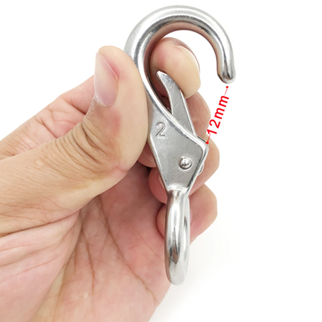 Упаковка 4 прочные 316 нержавеющая сталь Морская Лодка глаз Весна оснастки крючки