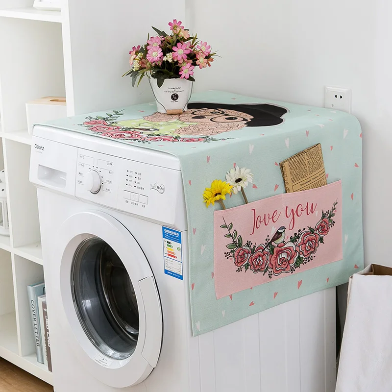 Пылезащитный чехол из хлопка и льна зеркальный в китайском стиле с изображением