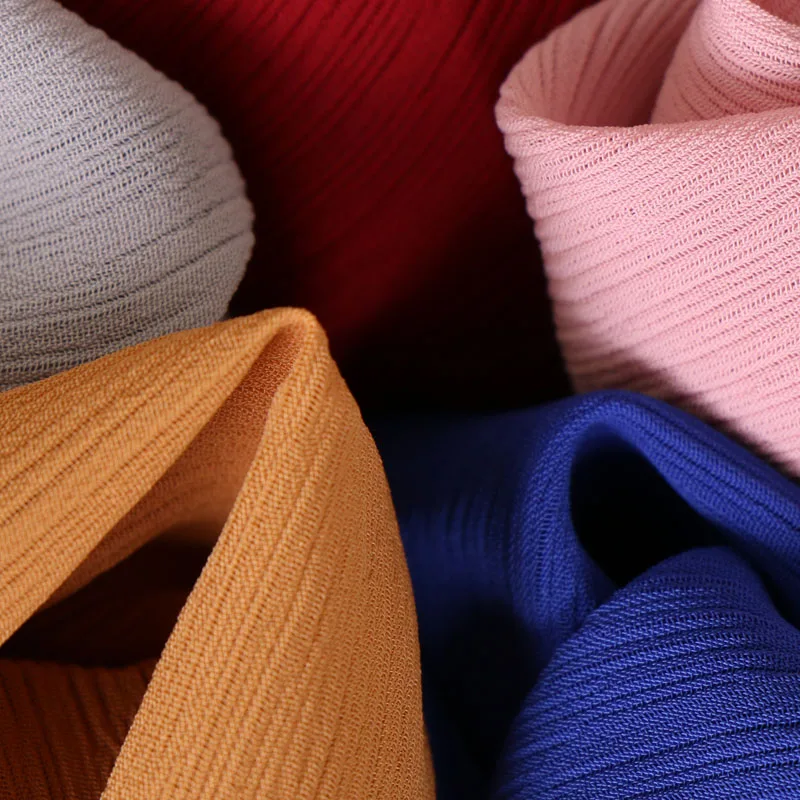 Модный женский простой креп шифоновый шарф/шарфы исламский мусульманский