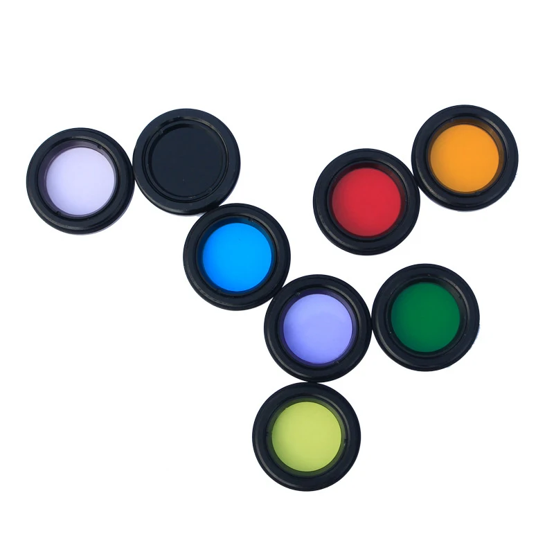 

1.25" M28x0.6 Thread Planetary Moon Nebula Filter Sun Filter Telescope Eyepiece 8 Pcs 1 Set for Optical glass Lens