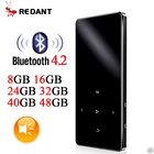 Mp4-плеер с Bluetooth, mp3-плеером, динамиком, тонким сенсорным экраном Hi-Fi, портативным металлическим медиарадиоприемником, FM, 16 ГБ, 32 ГБ