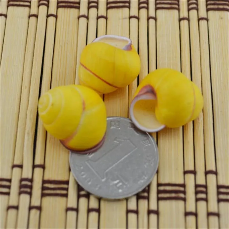 Желтая Золотая Морская раковина на удачу натуральная улитка современное