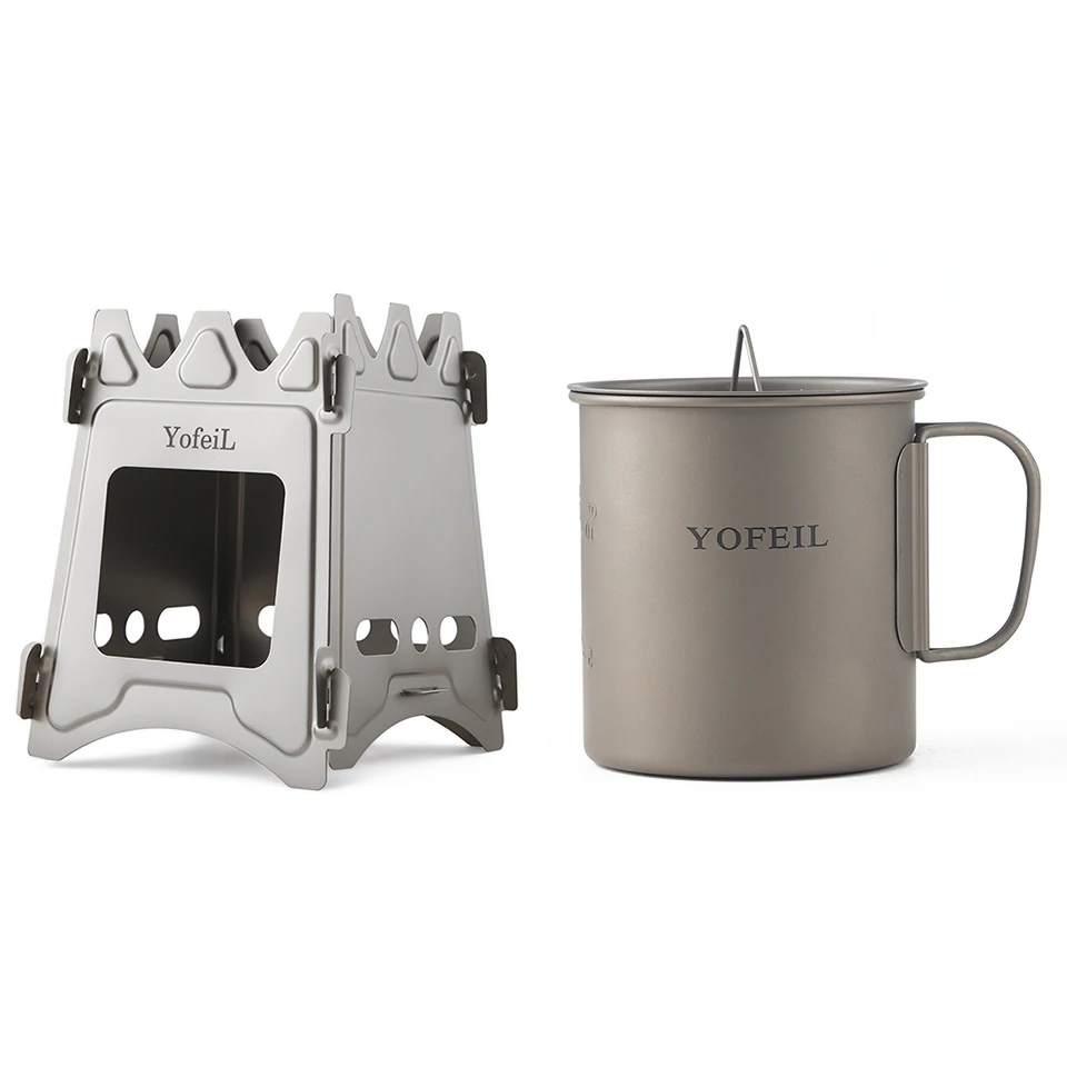 Посуда для кемпинга Титановая посуда Титановый кубок армейский Набор пикника