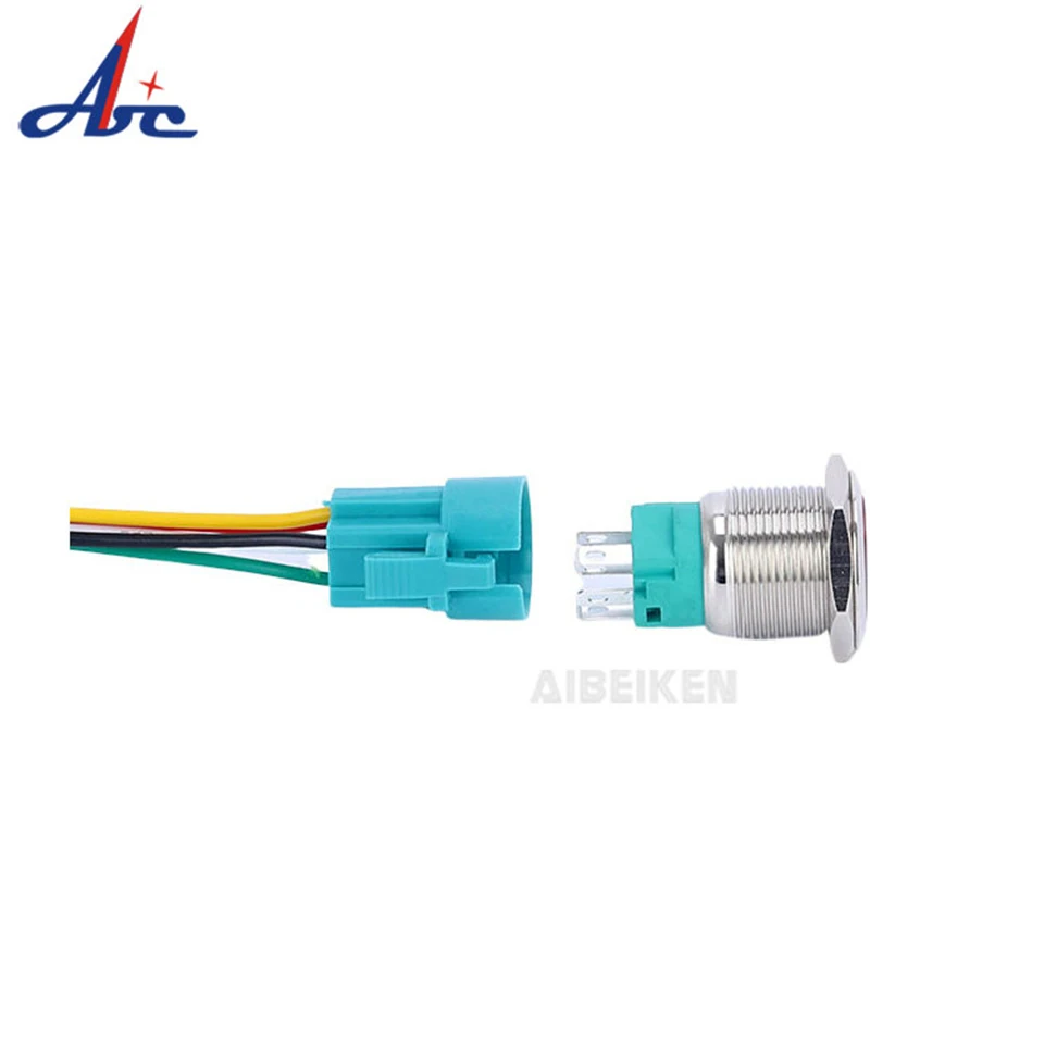 Водонепроницаемая Кнопка 19 мм латунный дверной Звонок переключатель пучок