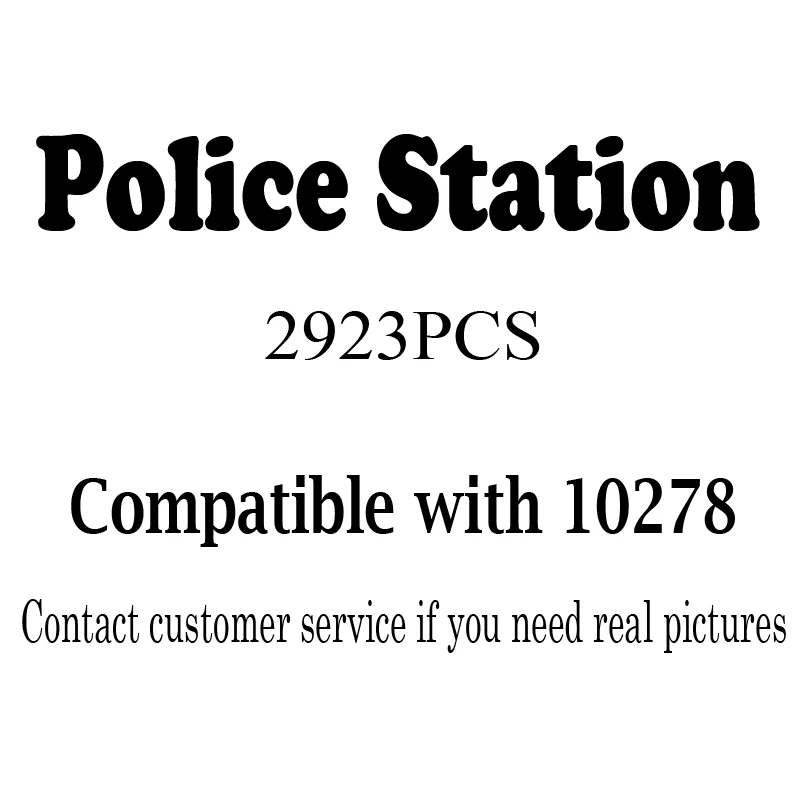 

Police Station 2923PCS 10278 Model Building Blocks Bricks Kits Educational Toys For Children