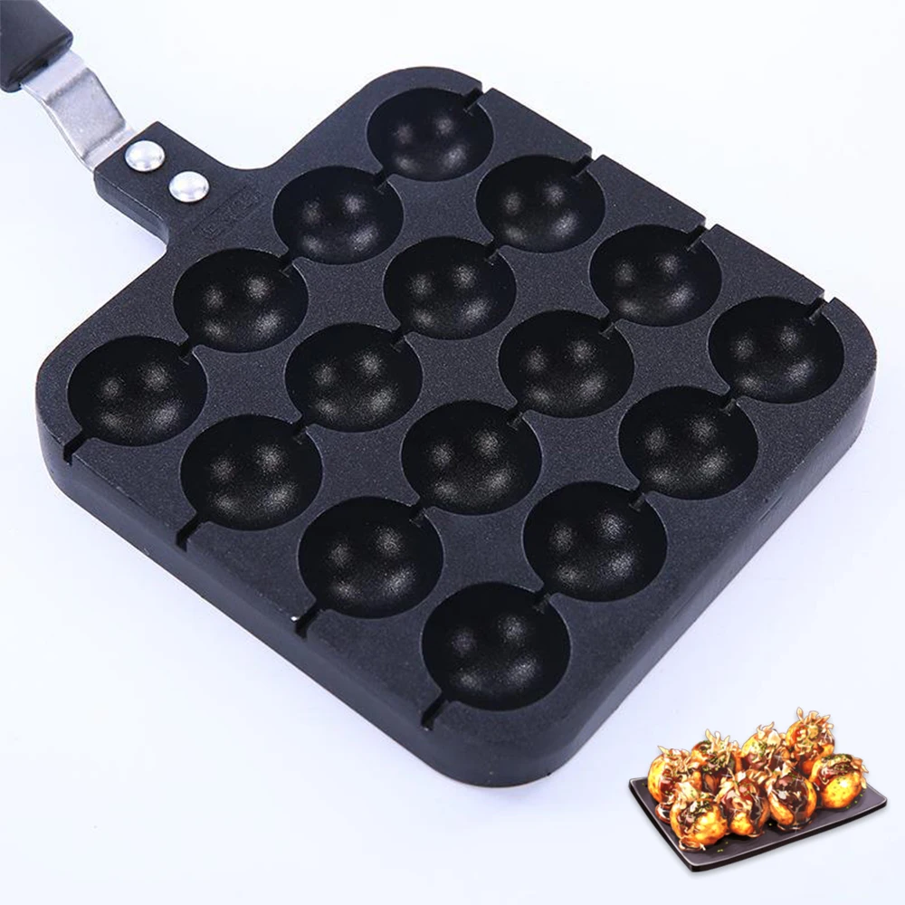 Кастрюля Takoyaki из алюминиевого сплава 16 полостей устройство для приготовления